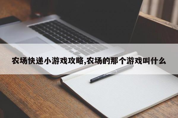 农场快递小游戏攻略,农场的那个游戏叫什么